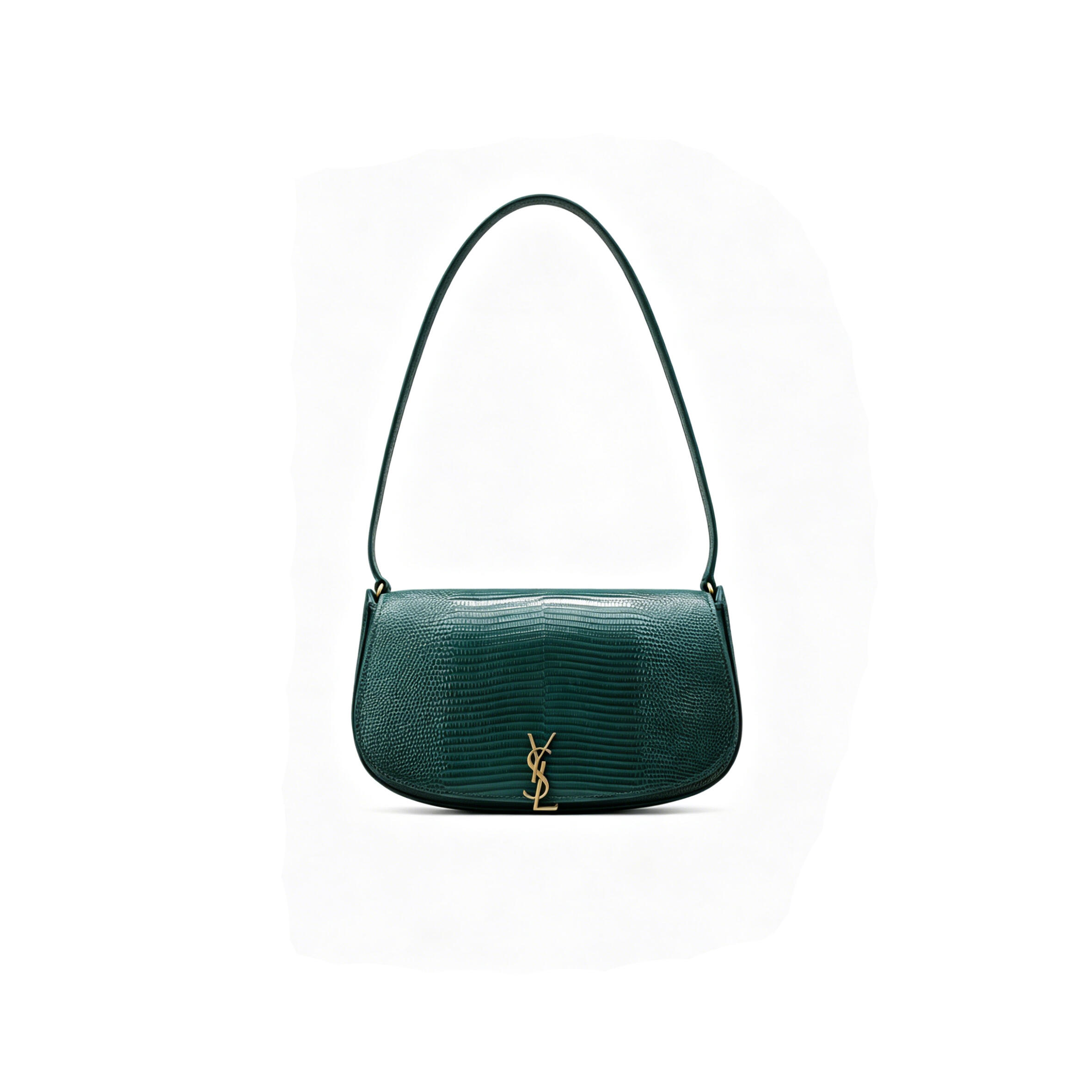 YSL MINI VOLTAIRE IN LIZARD 779642 (17.5*13.4*5cm)